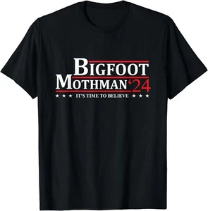 NEW LIMITED Bigfoot Mothman President 2024 Election Campaign T-Shirt - Picture 1 of 12