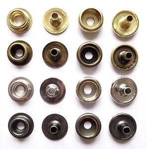 15mm Cap Heavy Duty Press Studs - Snap Fasteners - Button Poppers  Line 24 Snaps