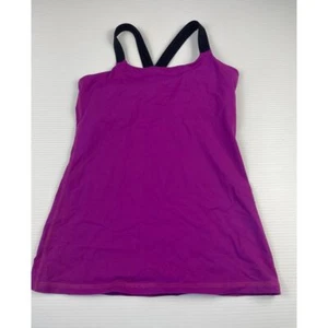 Rese Athletic Tank Top with Navy Straps Workout Yoga Fitness Activewear L - Bild 1 von 6