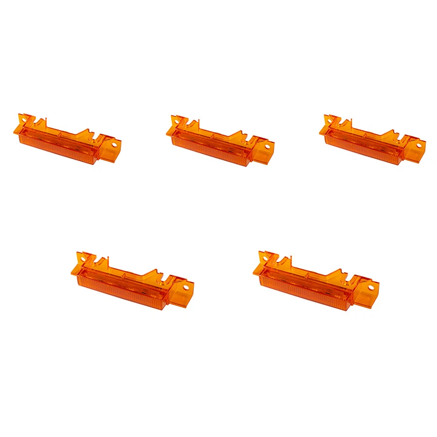 5X Amber LED Lens Cab Roof Marker Lights 2003-up Fit For Volvo VNM VNL Truck - Imagem 1 de 4