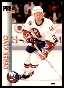 Derek King 1992-93 Pro Set #110 New York Islanders