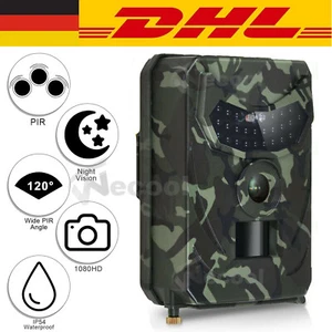 Wildkamera Jagdkamera 1080P 12MP Überwachungskamera Fotofalle PIR Nachtsicht DHL - Bild 1 von 11