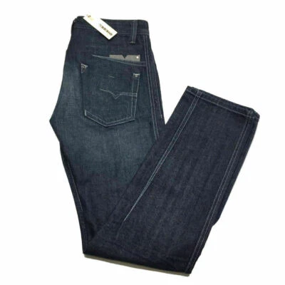 NWT Diesel Darron Jeans 29x32 Long Reg Slim Tapered Button Fly Trousers Men $198 - Image 1 of 4