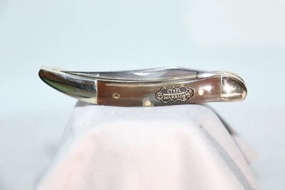 Steel Warrior Genuine Ox Horn Little Toothpick Pocket Knife 440 Steel SW109OX - Image 1 of 4