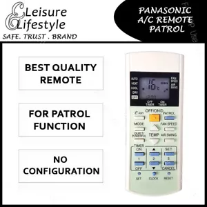 New Remote Controller A75C3298 For Panasonic Air Conditioner CS-C9GKZW CS-C7HKD - Picture 1 of 13