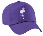 pink flamingo, baseball cap, wading bird wings feathers long neck wildlife  7110