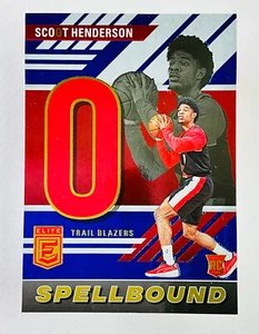 2023-2024 Donruss Elite NBA Scoot Henderson Spellbound Blue Foil "O" /99 - Picture 1 of 2