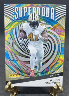 ALVIN KAMARA 2021 NFL Panini Instant SUPERNOVA Football Card #S16 /3357 SP - Image 1 of 2