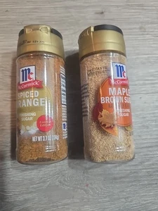 McCormick Finishing Sugar Set di 2 Limited Speziato Arancia Acero Marrone Zucchero 2025 - Foto 1 di 1