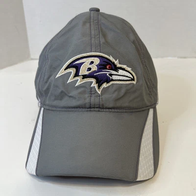 Baltimore Ravens Hat Cap Strap Back Gray ‘47 Brand Wick Tech Running OSFA NFL - Image 1 of 4