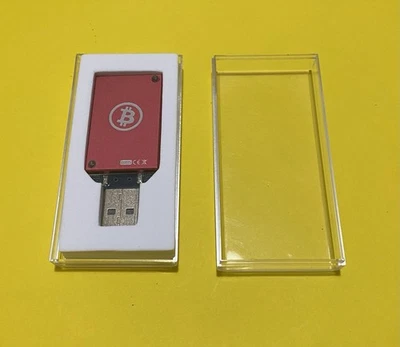 ASIC Miner Block Erupter Bitcoin Miner USB 333 MH/s Color Red with case - Image 1 of 4