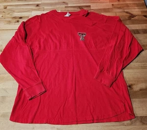 Texas Tech Long Sleeve Red Shirt Size Meduim  - Picture 1 of 4