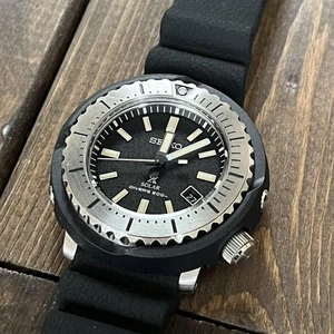 SEIKO Prospex Diver Scuba SNE541P1 Solar Black Dial 45mm Men's Watch japan - Picture 1 of 9