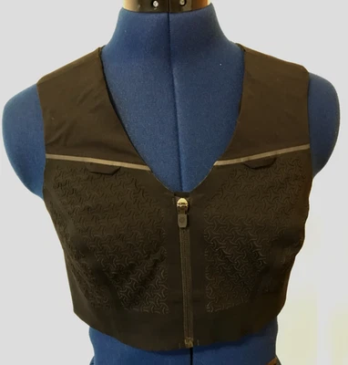 Chaleco Lululemon Running Enlite Hydraffinity Hidratación Cremallera Sujetador Delantero Negro Foto 1 de 4