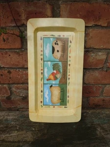 Pimpernel Tray Melamine Serving or Sandwich Tray Farmyard Animals New - Picture 1 of 3