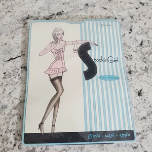 Strumpf Mädchen Overknee Stocking Gr. XL schwarz Sissy Dessous - Bild 1 von 4