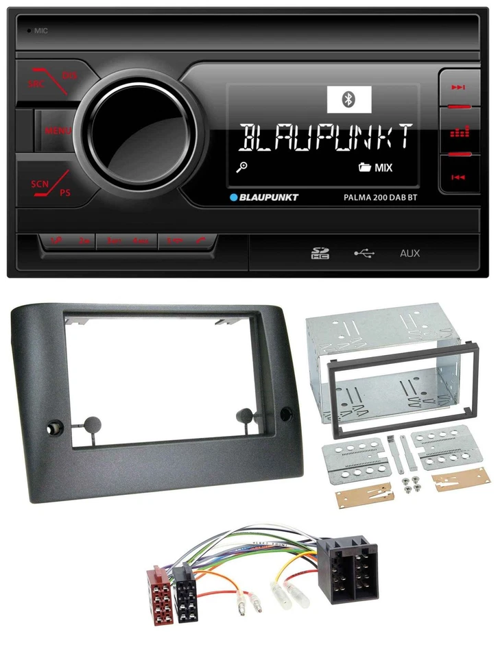 Blaupunkt MP3 Bluetooth DAB 2DIN SD USB Autoradio für Fiat Stilo (ab 2005) - Bild 1 von 4