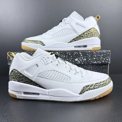 Кроссовки мужские Nike Jordan Spizike низкие белые черные металлик золотистые размер 10,5 - Изображение 1 из 4