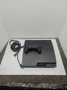 Sony PlayStation 3 Slim PS3 60GB Console CECH-3001A Reset/Tested (WITH CABLES) - Picture 1 of 10