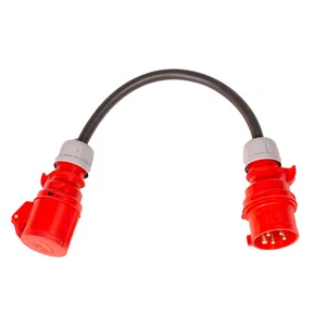 Enchufe de 16 amperios 5 pines a enchufe de 16 amperios 4 pines 0,5 m -3 m adaptador trifásico de alta resistencia 415 V - Imagen 1 de 8