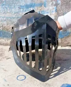 Medieval Larp Dark Souls Black Helmet Alva Knight Helmet Wearable Armor - Picture 1 of 4
