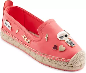 KARL LAGERFELD Damen gepolsterte Innensohle Everyday Michaela-Flat Espadrille Platfo - Bild 1 von 12