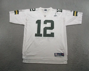 Green Bay Packers Mens Aaron Rodgers Reebok Super Bowl XLV White Jersey Size XL - Picture 1 of 11