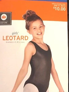New in Package ~ Size Large~ Girls Leotard Costume Stretch Bodysuit Sleeveless - Picture 1 of 3