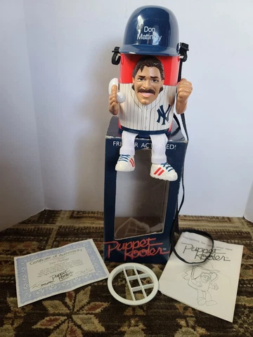 VTG 80s 1989 Don Mattingly New York Yankees Puppet Kooler w/Box, Instructions Cover