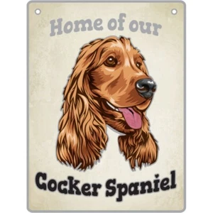 Cocker Spaniel - Pet Sign Dog Metal Plaque 15*20cm Free Shipping - Picture 1 of 1