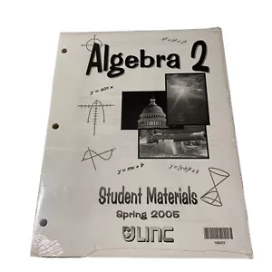 Neu BJU Linc 2005 Algebra 2 Schüler und Moderator Arbeitsbücher - Bild 1 von 2