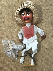 VTG Mexican Folk Art Marionette (Preowned) - Picture 1 of 6
