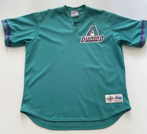 Arizona Diamondbacks MLB Majestic Jersey Teal Size XL Made In USA Cover