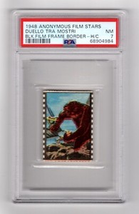 PSA 7 KING KONG 1948 Anonymous Card  Fay Wray Pteranodon in Hand