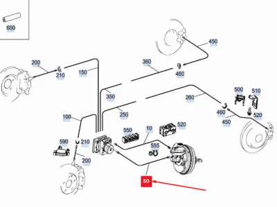 NEW MERCEDES-BENZ GLE W167 BRAKE LINE A1674207500 NO IMPORT DUTIES TO 🇺🇸 - Image 1 of 4