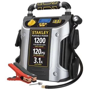 Stanley Jump Starter Power Station plus 120 PSI Air Compressor Pump 1200 Amp - Picture 1 of 6