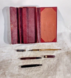 Fountin Pen Lot With # 40 Pen Case - Picture 1 of 9