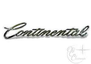 1974-1975 Lincoln “Continental” Quarter Panel Script Emblem (D4VY6525622A) NOS - Picture 1 of 2