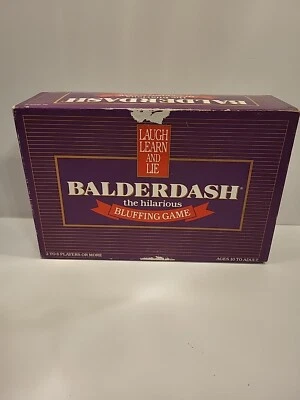Juego de mesa familiar Balderdash 1984 original hilarante Bluffing **¡COMPLETO!** Foto 1 de 4