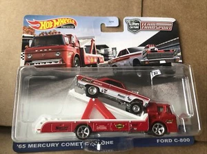 HOT WHEELS DIECAST Team Transport -‘65 Mercury Comet Cyclone Ford C-800 #28- New - Picture 1 of 2
