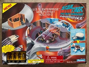 Star Trek TNG Innerspace U.S.S. Enterprise Mini Playset (1995 Playmates) - New - Picture 1 of 6