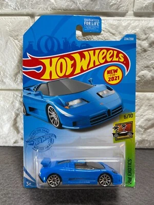 Bugatti EB110 SS 224/250 Hot Wheels HW Exotics 6/10 '94 nuevo para 2021 azul Foto 1 de 4