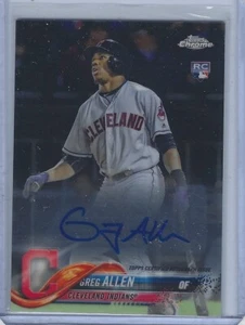 2018 GREG ALLEN TOPPS CHROME ROOKIE RC ON CARD AUTO CARD # RA-GA !!! - Picture 1 of 2