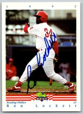 1992  Classic Best #232 Ron Lockett  SIGNED   Reading Phillies