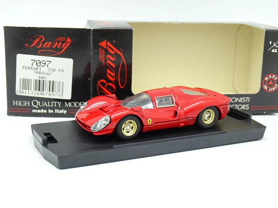 Bang 1/43 - Ferrari 330 P4 Prova Rosso - Immagine 1 di 1