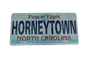 HORNEYTOWN METAL NOVELTY LICENSE PLATE TAG - Picture 1 of 5