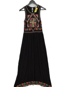 Monsoon Women's Maxi Dress UK 8 Black 100% Viscose Maxi - Picture 1 of 7