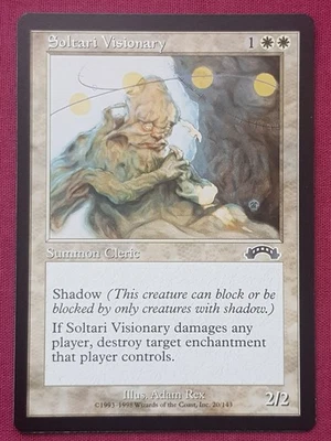 Magic The Gathering EXODUS SOLTARI VISIONARY white card MTG - Image 1 of 2