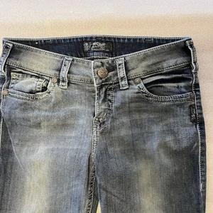 Pantalones de mezclilla Silver Jeans Co Suki Mid Capri para mujer talla W30/L22 1/2” - Imagen 1 de 18