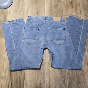 American Eagle Herren Jeans Größe 33x32 Blau Straight Leg Denim Hose 100% Baumwolle - Bild 1 von 14